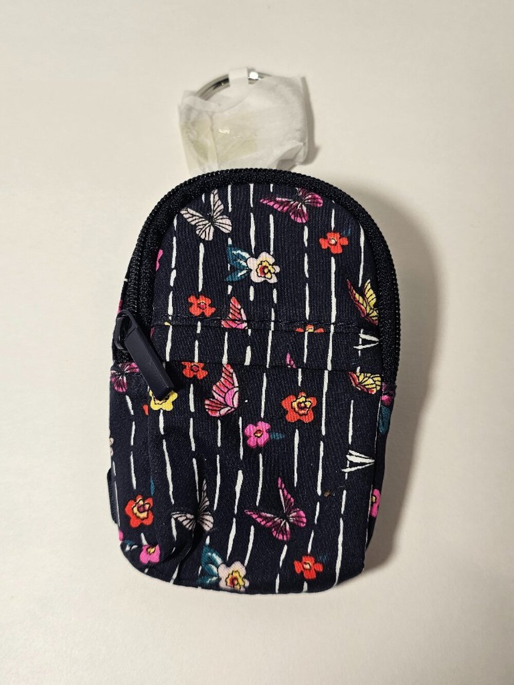 NWT Vera Bradley Bag Charm Itsy Ditsy Creatures Coin Purse Key Ring Mini